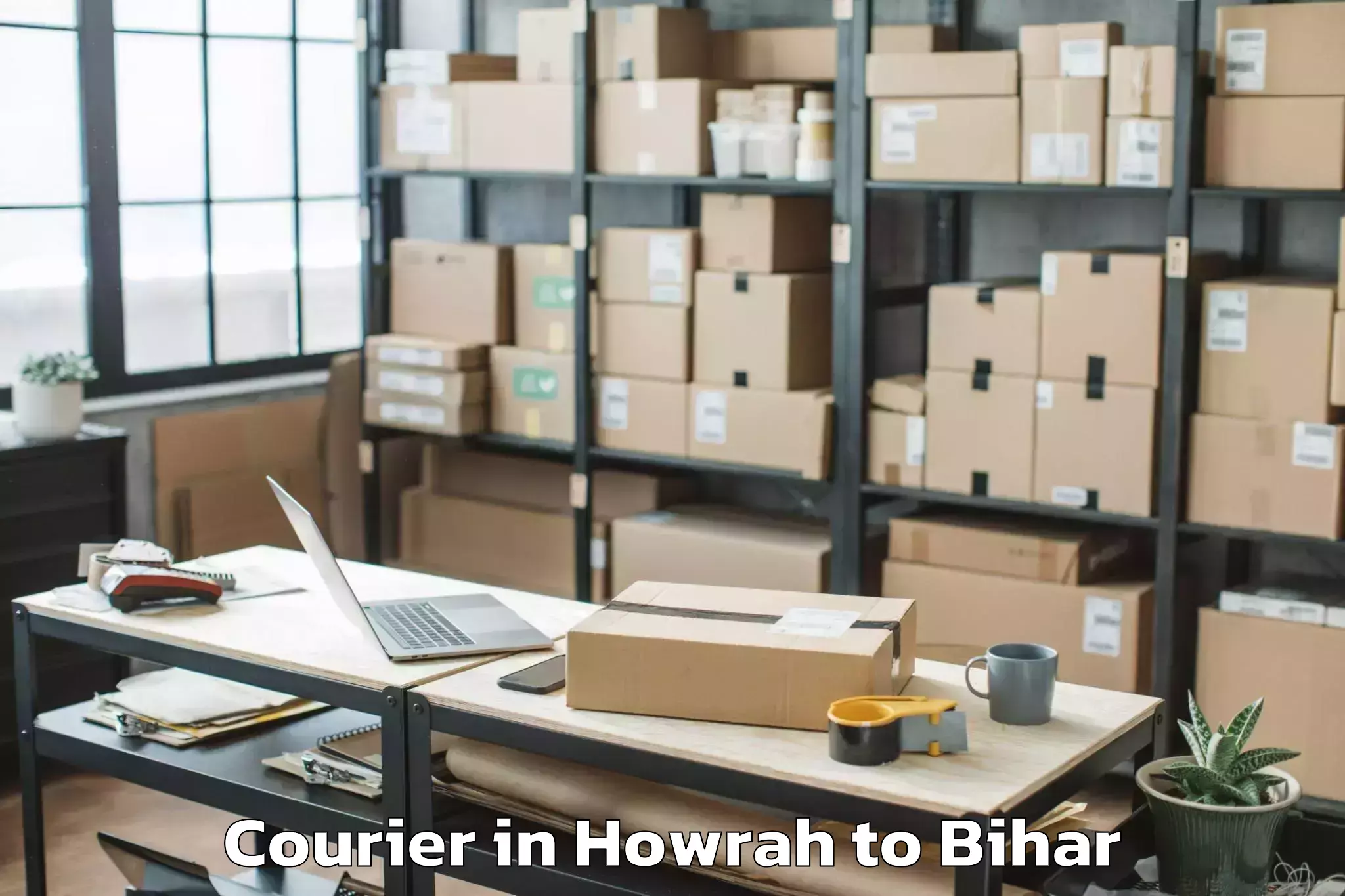 Book Howrah to Singheshwar Courier Online